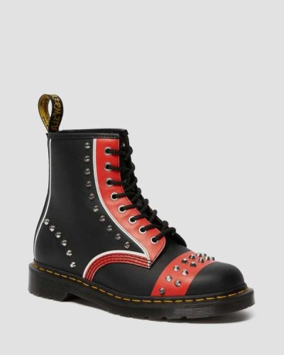 Botas Con Cordones Dr Martens 1460 Cuero Studded Para Mujer DR4306L